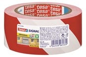 Tape & Lim - tesa Signal Universal Warning marking tape 66m x 50mm Red-White - 58134-00000-00