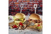 Kjøkkenredskaper - GEFU Hamburgerspyd 2 stk, TORRO, Bull + øks - 4006664154352