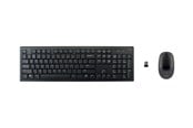 Tastatur - Deltaco Wireless Keyboard And Mouse (US) - Tastatur & Mussett - Engelsk (USA) - Svart - TB-114-US