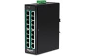 Switch/splitter - TRENDnet TI-PG160 16-Port Industrial Gigabit PoE+ DIN-Rail Switch - TI-PG160