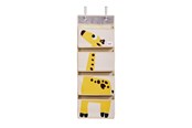 Barnerom - 3 Sprouts Hanging Wall Organizer - Yellow Giraffe - IWOGRF