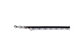 Hund - Trixie Silver Reflect adjustable leash XS–S: 2.00 m/15 mm black/silver grey - TX12214