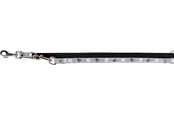 Hund - Trixie Silver Reflect adjustable leash M–L: 2.00 m/20 mm black/silver grey - TX12215