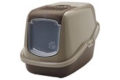 Katt - Savic Nestor Cat Toilet Home warm gray-chocolate brown 56x39cm - K0227B