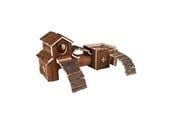 Smådyr - Trixie Frida tunnel system mice bark wood 47 × 22 × 15 cm - TX6163