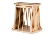 Smådyr - Trixie Hay manger with lid wood/flamed 25 × 22 × 18 cm - TX61193