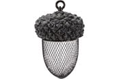 Fuglebur, -hus & tilbehør - Trixie Acorn food dispenser polyester resin/metal 700 ml/14 × 22 cm brown/white - TX55416