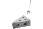 Katt - Trixie Cat's Cheese with playing rod & toy balls plush 36 × 8 × 26/26 cm grey - TX4505