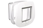 Katt - Trixie 4-Way cat flap for glass doors 27 × 26 cm white - TX44221