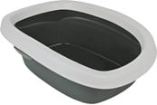 Katt - Trixie Carlo cat litter tray with rim 2: 38 × 17 × 58 cm dark grey/light grey - TX40121