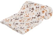 Hund - Trixie Lingo blanket soft fleece 100 × 75 cm white/beige - TX37178
