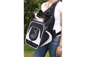 Hund - Trixie Savina front carrier 30 × 33 × 26 cm black/grey - TX28941
