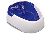 Hund - Trixie Drinking Fountain Duo stream plastic 1 l/20 × 12 × 23 cm white/blue - TX24462