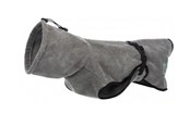 Hund - Trixie Bathrobe for dogs terry cloth XS: 30 cm grey - TX23571