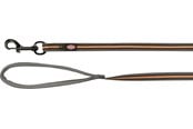 Hund - Trixie Fusion tracking lead rubberised M–XL: 10 m/17 mm graphite/papaya - TX207552