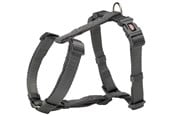Hund - Trixie Premium H-harness M–L: 52–75 cm/20 mm graphite - TX203416
