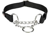 Hund - Trixie Premium semi-choke S–M: 30–40 cm/15 mm black - TX202701