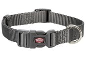 Hund - Trixie Premium collar M–L: 35–55 cm/20 mm graphite - TX201616