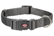 Hund - Trixie Premium collar XS–S: 22–35 cm/10 mm graphite - TX201416