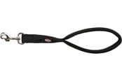 Hund - Trixie Premium short lead M–XL: 37 cm/25 mm black - TX201201