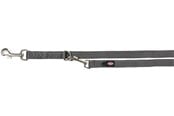 Hund - Trixie Premium adjustable lead M–L: 2.00 m/20 mm graphite - TX200516