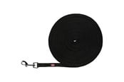 Hund - Trixie Tracking leash rubberised S-M: 15 m/15 mm - black - TX19788
