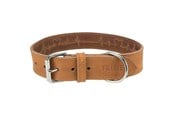Hund - Trixie Rustic fatleather collar Heartbeat L–XL: 55–65 cm/40 mm brown - TX19017