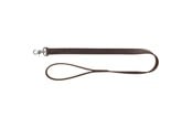 Hund - Trixie Rustic fatleather leash M–L: 1.00 m/20 mm dark brown - TX19000