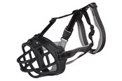 Hund - Trixie Muzzle Flex muzzle rubber L–XL black - TX17615