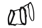 Hund - Trixie Panic Harness Stay S–M: 40–65 cm/15 mm black - TX13092