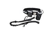 Hund - Trixie Waist belt with leash belt: 60–120 cm/40 mm leash: 1.00–1.35 m/25 mm black/graphite - TX1275