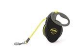 Hund - Flexi Giant hundebånd M (8 m) Svart / NeonGul - H78790