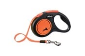 Hund - Flexi New Neon S Tape 5 m (black/neon orange) - H7831O