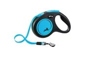 Hund - Flexi New NEON M leash 5 m 25 kg black / neon blue - H7829L