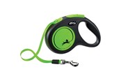 Hund - Flexi New NEON leash M 5M 25KG black/neon green - H7829G