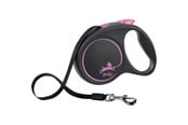 Hund - Flexi Black Design L leash 5 m 50 kg pink - H78016P