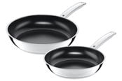 Panner - WMF Durado fry pan 24+28 cm set steel handle - 0748026021