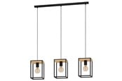 Lamper - EGLO LIBERTAD long table pendant black/brown - 99855