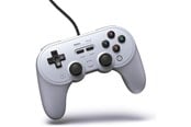Spill - Tilbehør - 8BitDo Pro2 Wired Gamepad for Switch and Windows - Grey - Wired Controller - Nintendo Switch - 6922621501824