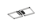 Lamper - EGLO ALTAFLOR ceiling lamp LED black - 99788