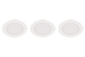 Lamper - EGLO FUEVA 5 recessed spots LED 3000K 3-stage dimmer 3-pack white - 31174