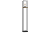 Lamper - EGLO LIBERTAD floor lamp black/brown - 99798