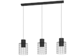 Lamper - EGLO MILLIGAN long table pendant black - 43626