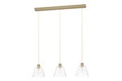 Lamper - EGLO COPLEY long table pendant gold/clear - 43634
