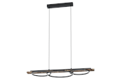 Lamper - EGLO BOYAL pendant LED black/brown rustic - 99624
