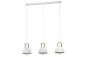 Lamper - EGLO CALMANERA long table pendant lamp white/brass - 99696