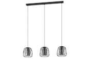 Lamper - EGLO FLORESTA long table pendant black-transparent - 99706