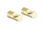 Baderomstilbehør - Damixa Towel hook (2 pcs) polished brass - 483067700
