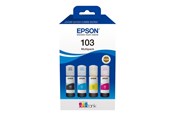 Printertilbehør blekk/toner - Epson 103 / C13T00S64A 4-Pack (Black / Yellow / Cyan / Magenta) Ink - C13T00S64A