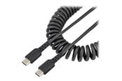 USB - StarTech.com 20in (50cm) USB C Charging Cable Coiled Heavy Duty Fast Charge & Sync USB-C Cable - R2CCC-50C-USB-CABLE